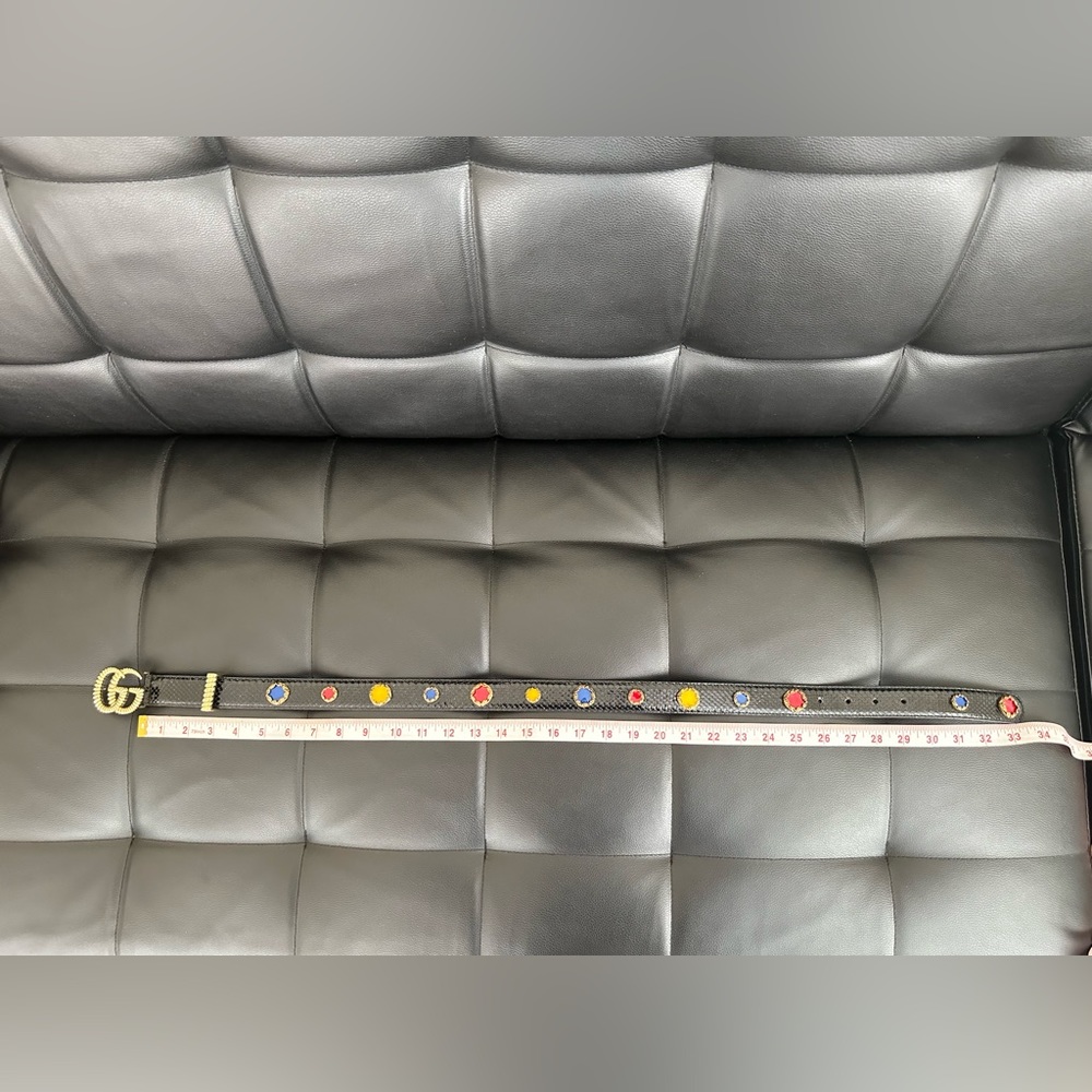 Gucci GG Python Embellished Belt - Picture 5 of 6